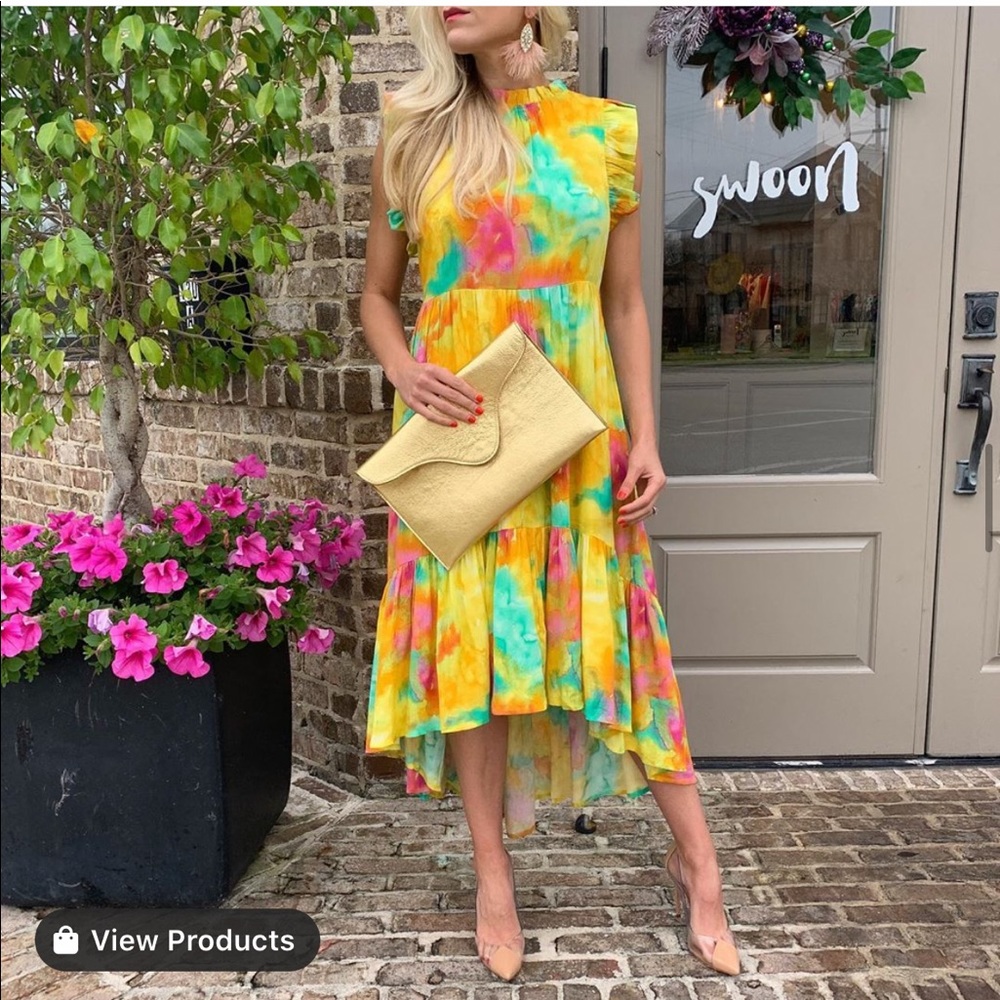 Karlie tie dye midi dress